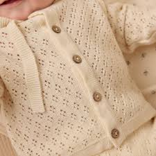 Knit Cardigan Natural + Bloomer