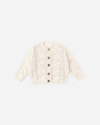 KNIT CARDIGAN NATURAL KNIT BLOOMER || NATURAL