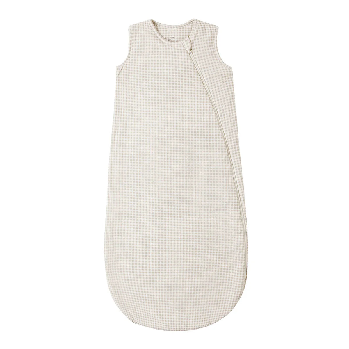 BAMBOO SLEEP BAG || OAT	GINGHAM