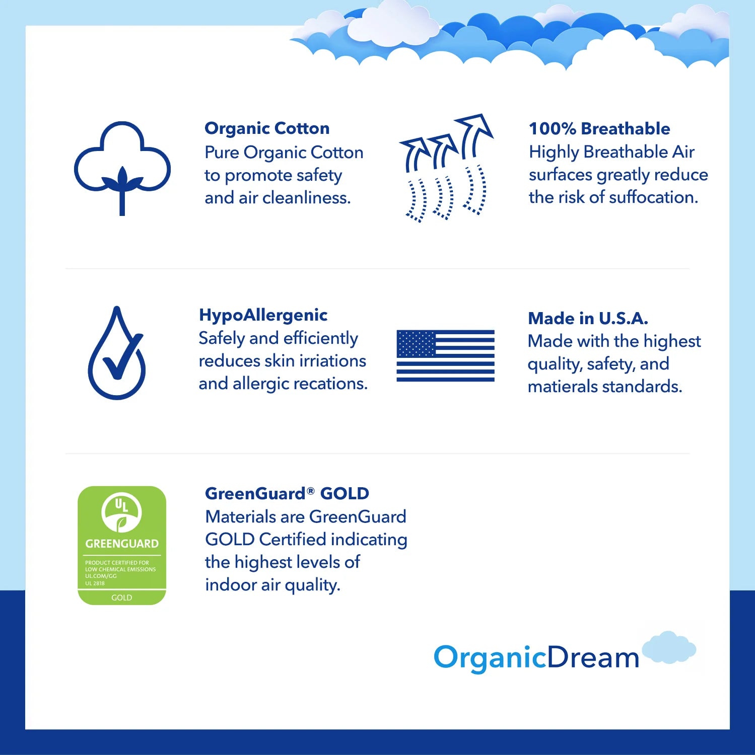 Organic Dream Lightweight Crib Mattress