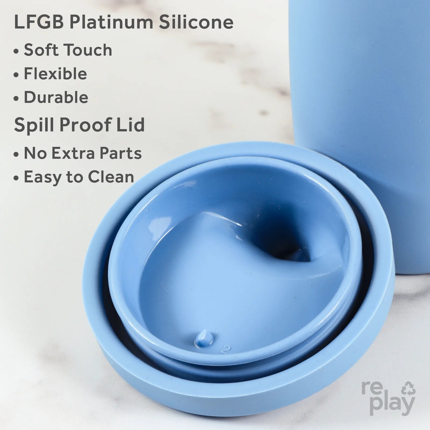 Silicone Sippy Cup Blue