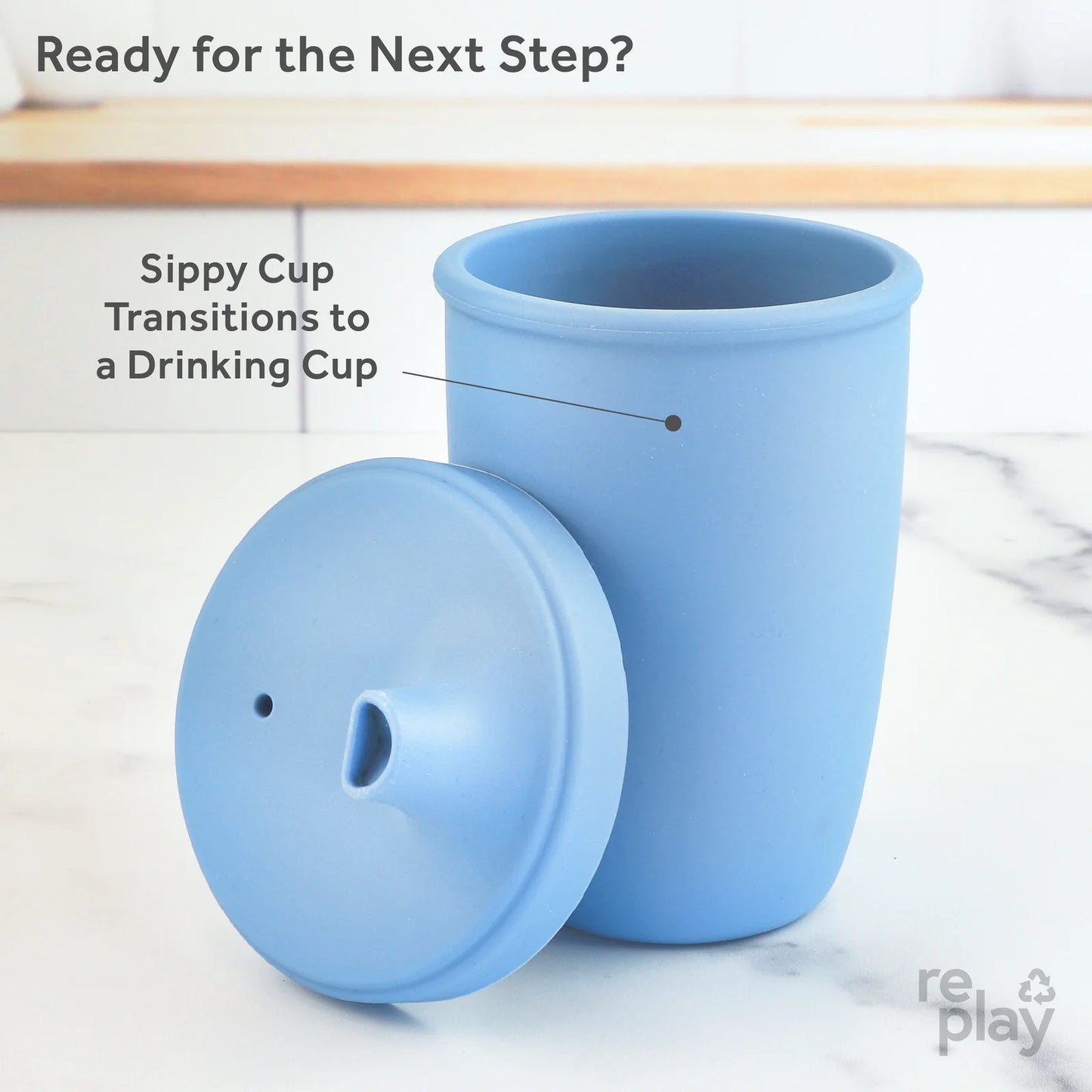Silicone Sippy Cup Blue