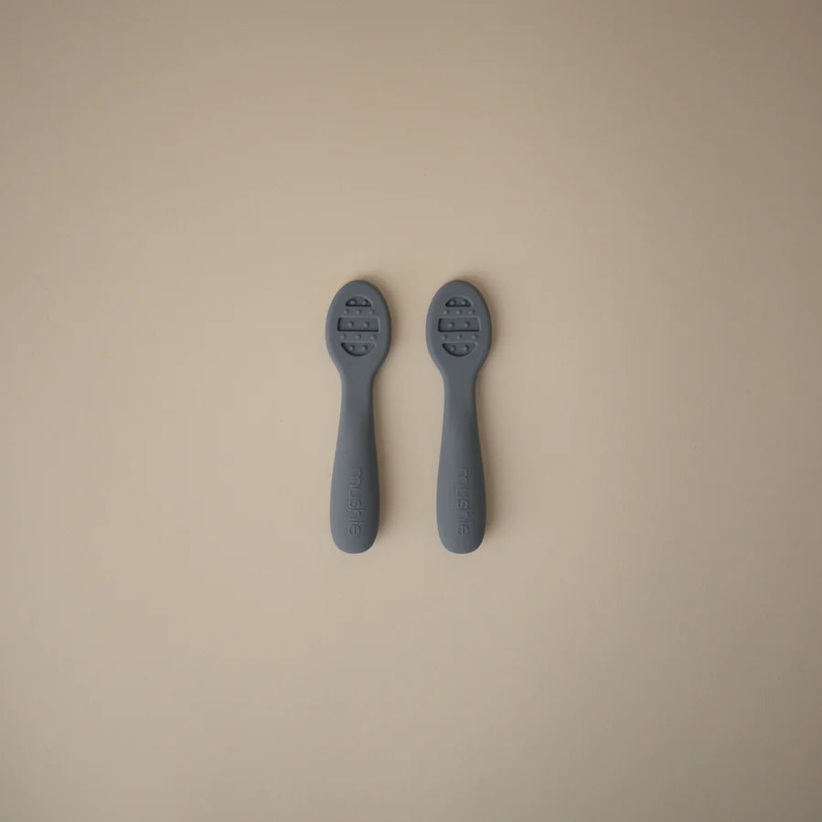 First Feeding Baby Spoons 2-Pack/Tradewinds/Shifting Sand