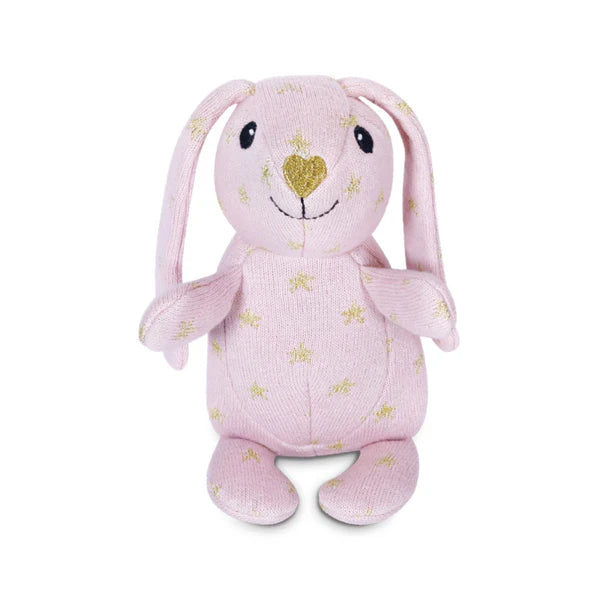 Knit Patterned Bunny Plush - Sparkle