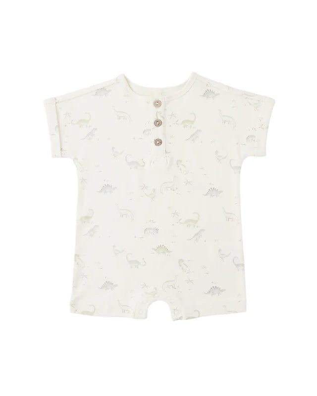 SHORT SLEEVE ONE-PIECE || DINOSAUR