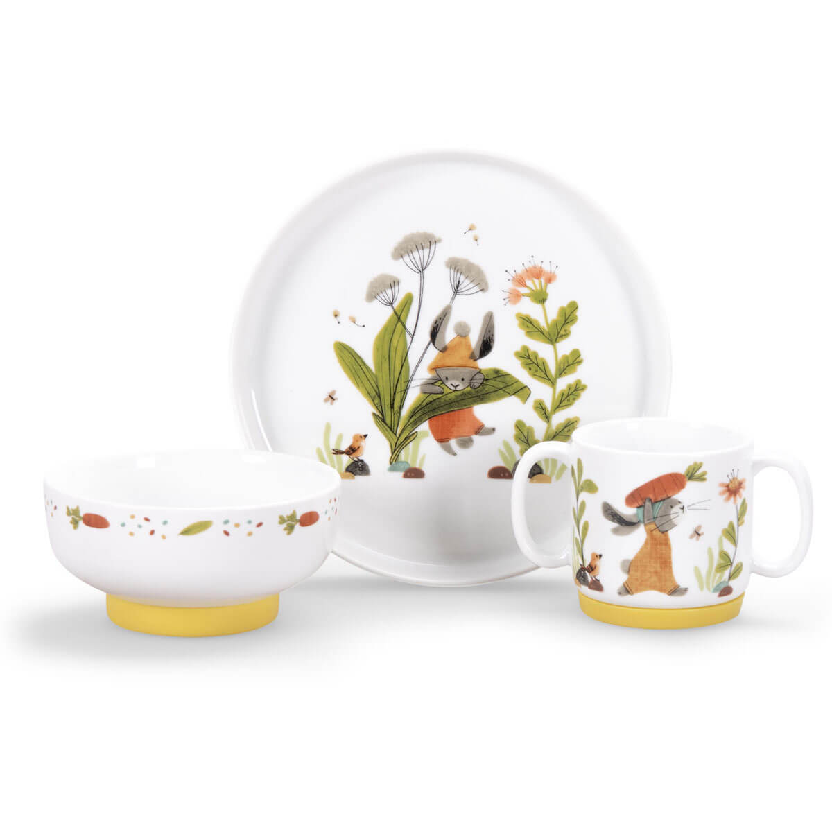 Vajilla porcelana TROIS PETITS LAPINS