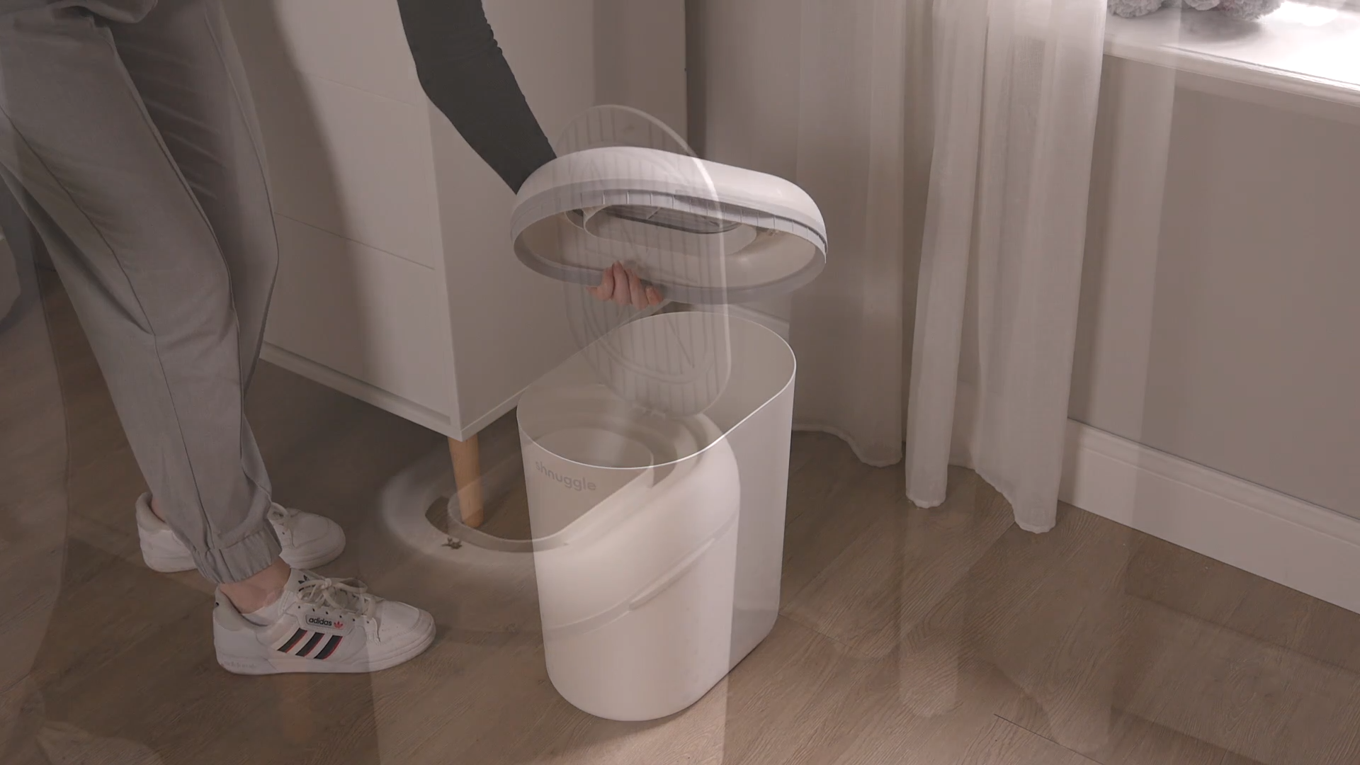Shnuggle   Eco-Touch   Nappy   Bin   Diaper   Pail