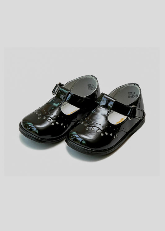 Birdie PATENT LEATHER T-Strap Stitched Mary Jane (Baby)