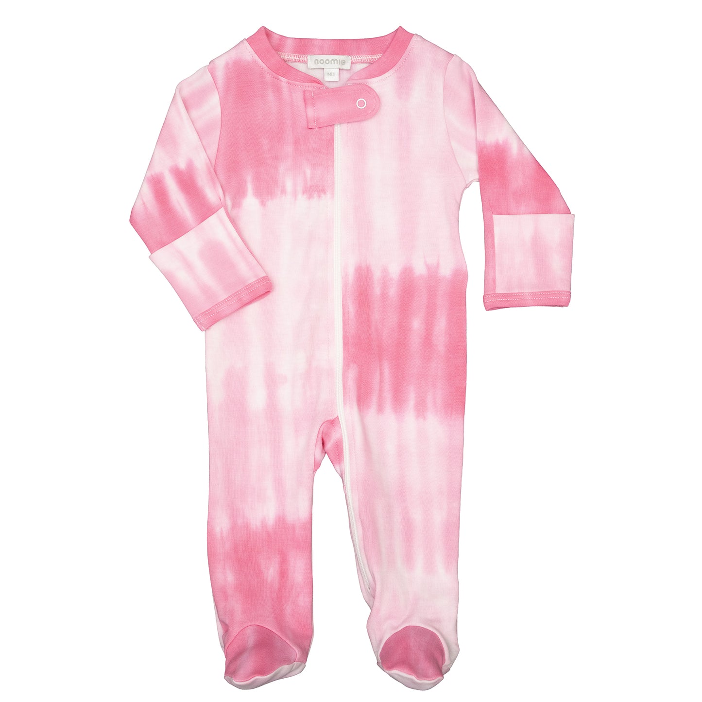 Pijama Zipper Footie - Tie Dye Grandient Pink