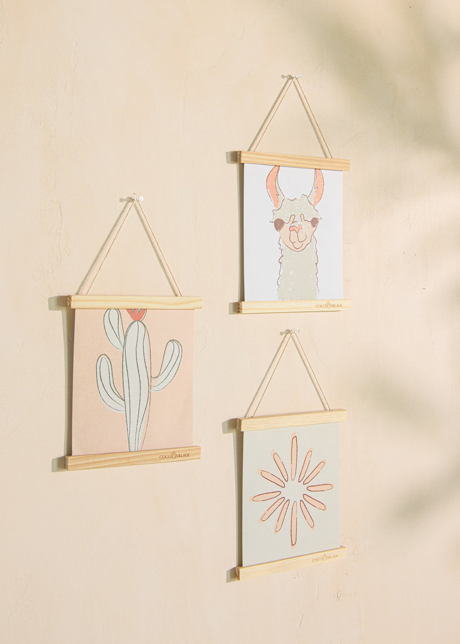 Hanging Poster Trio with Magnetic Wooden Frame Small - KANYON