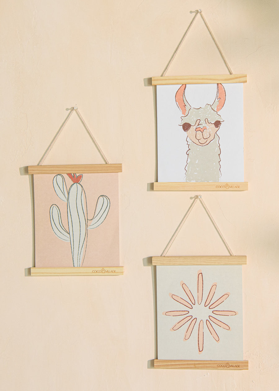 Hanging Poster Trio with Magnetic Wooden Frame Small - KANYON