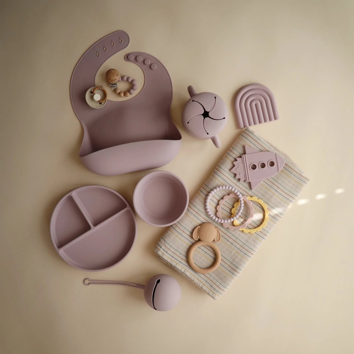 Silicone Suction Bowl, Soft Lilac