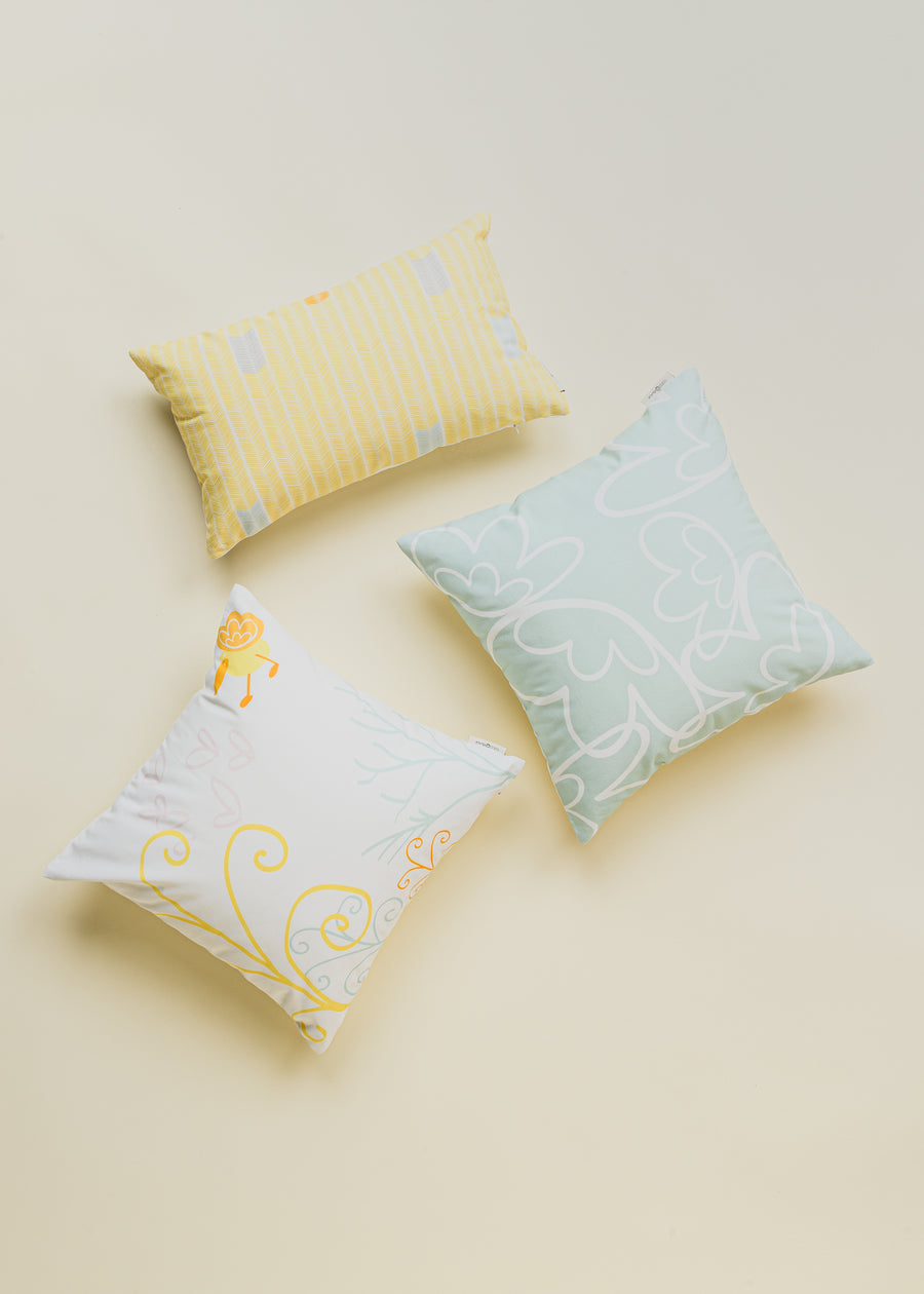 Pinakle Cushion Trio Set - PASTEL