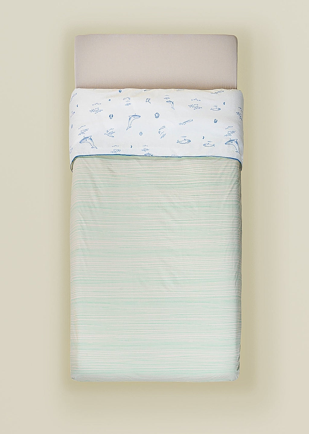 Baltik 100% Organic Cotton Duvet Cover - WHALES & WAVES