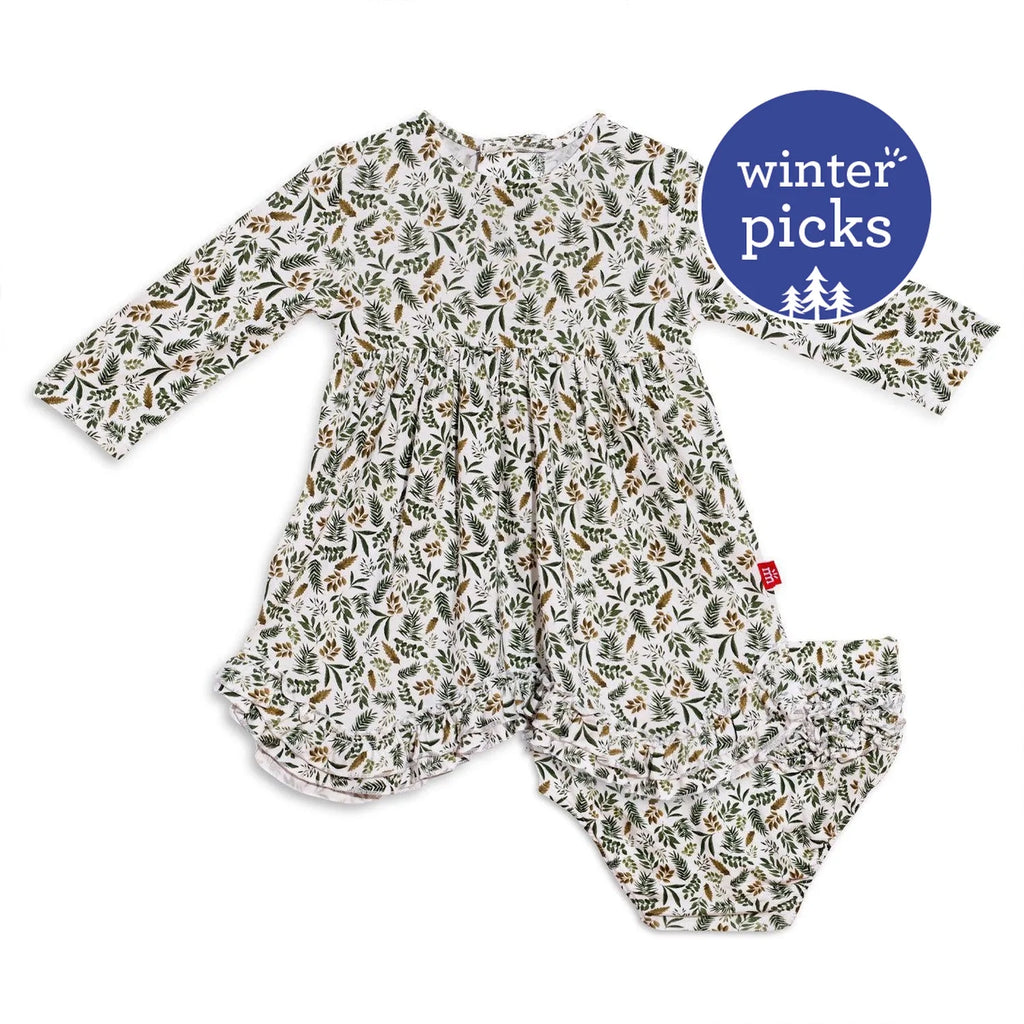 Awesome balsam modal magnetic dress ruffle diaper cover