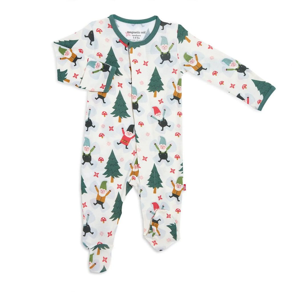 Pijama de cierre magnético - Gnome for the holidays modal magnetic footie