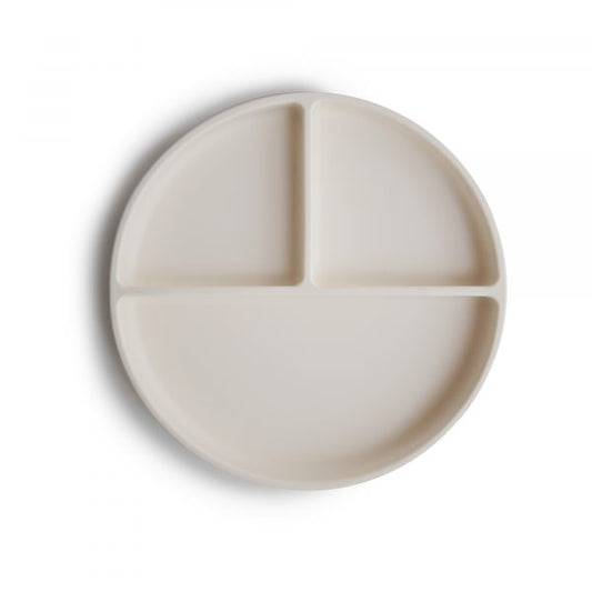 Silicone Suction Plate, Ivory