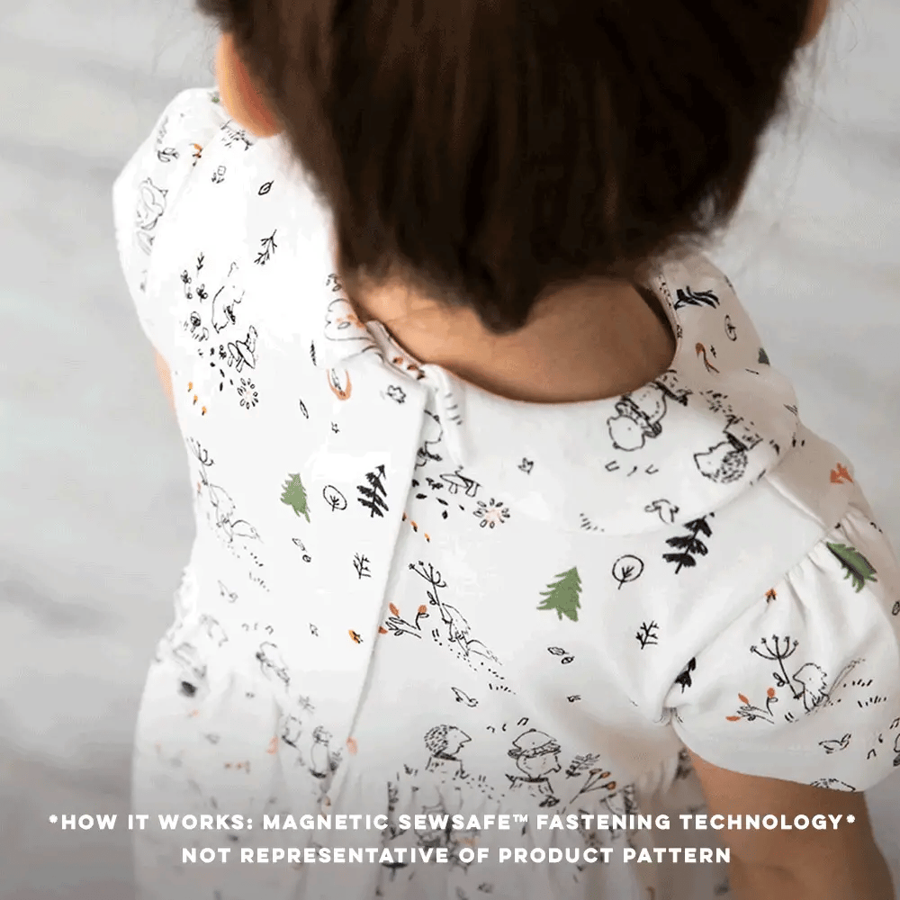 Awesome balsam modal magnetic toddler ruffle dress