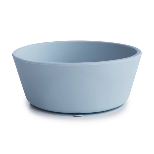 Silicone Suction Bowl, Powder Blue
