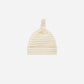 knotted baby hat | yellow stripe