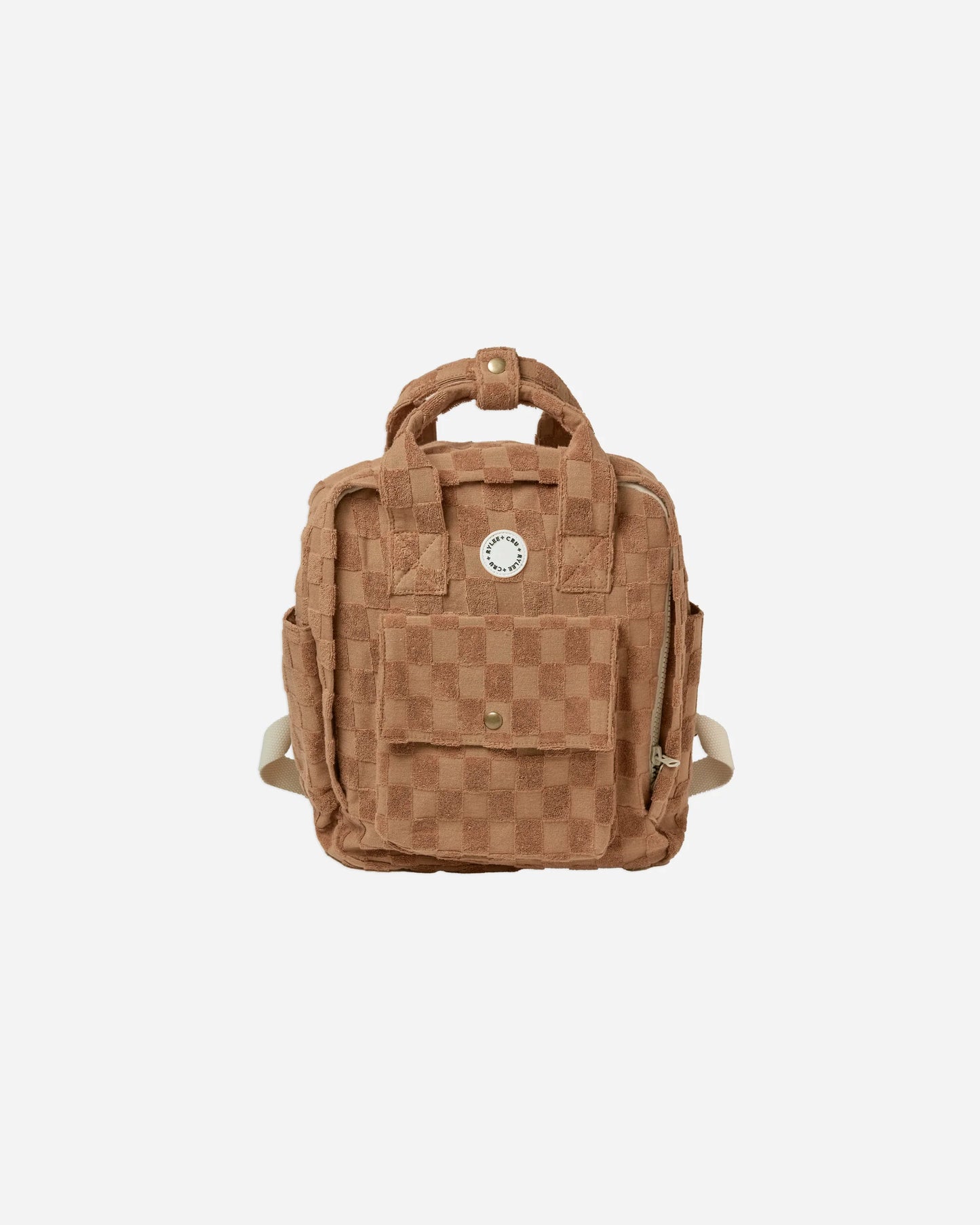 mini backpack || camel check