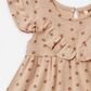 Pointelle Ruffle Dress Set - Blush
