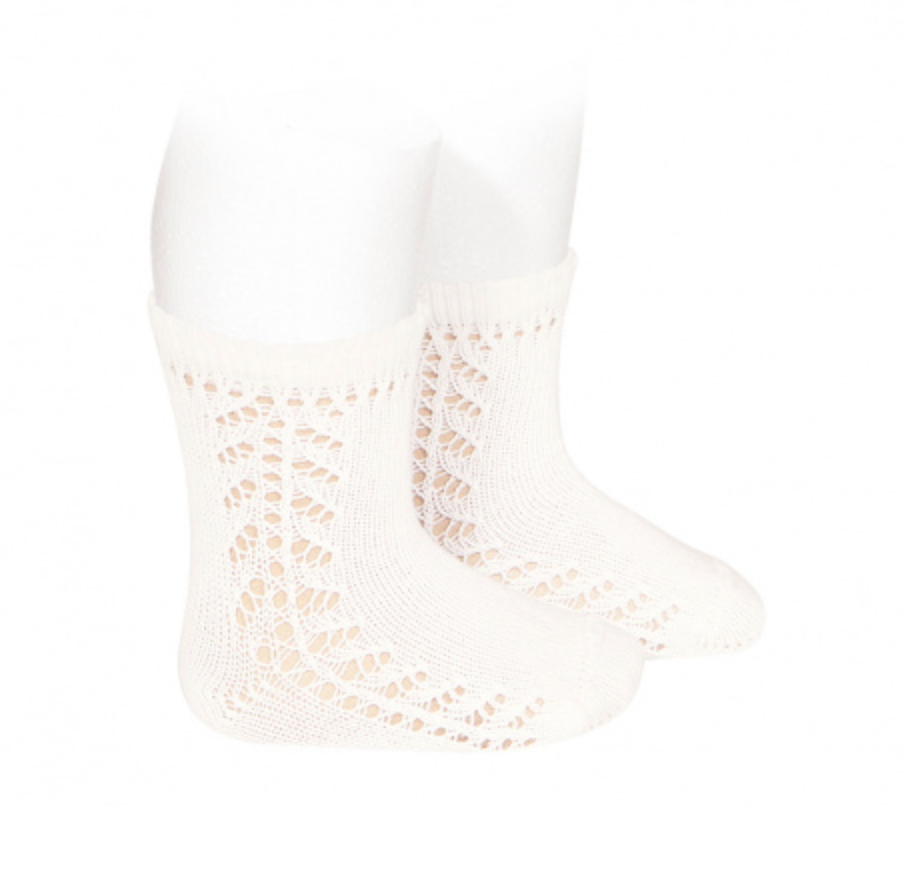 CALCETINES CÁLIDO CALADO LATERAL NATA