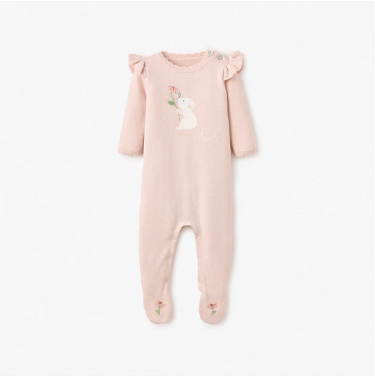 Meadow Mouse Jumpsuit w/feet Pink
