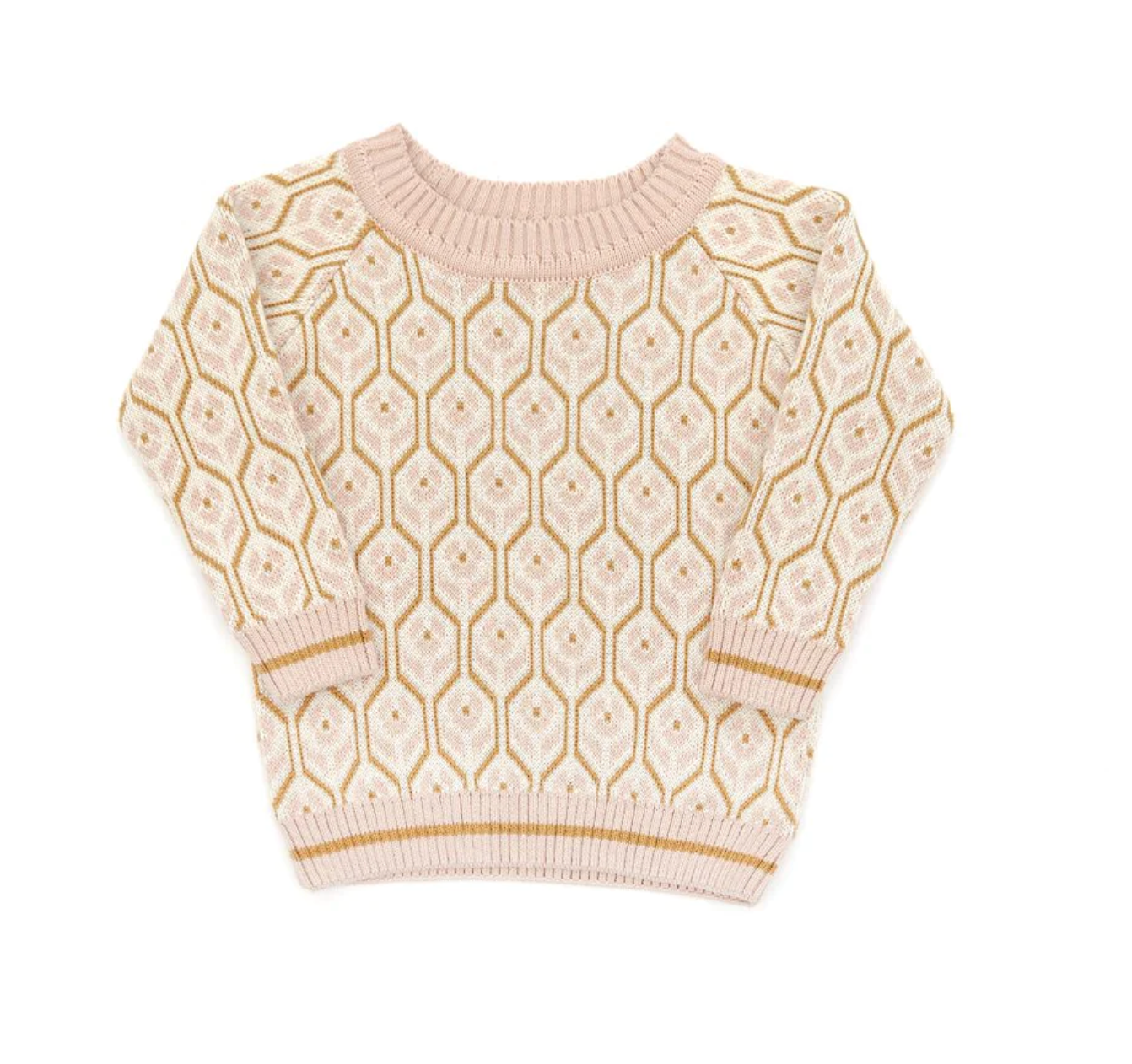 Tulip Sweater Natural & Shell Pink