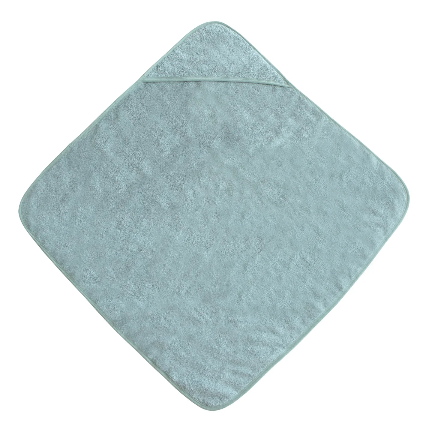 Organic Cotton Baby Hooded Towel, Sea Mist