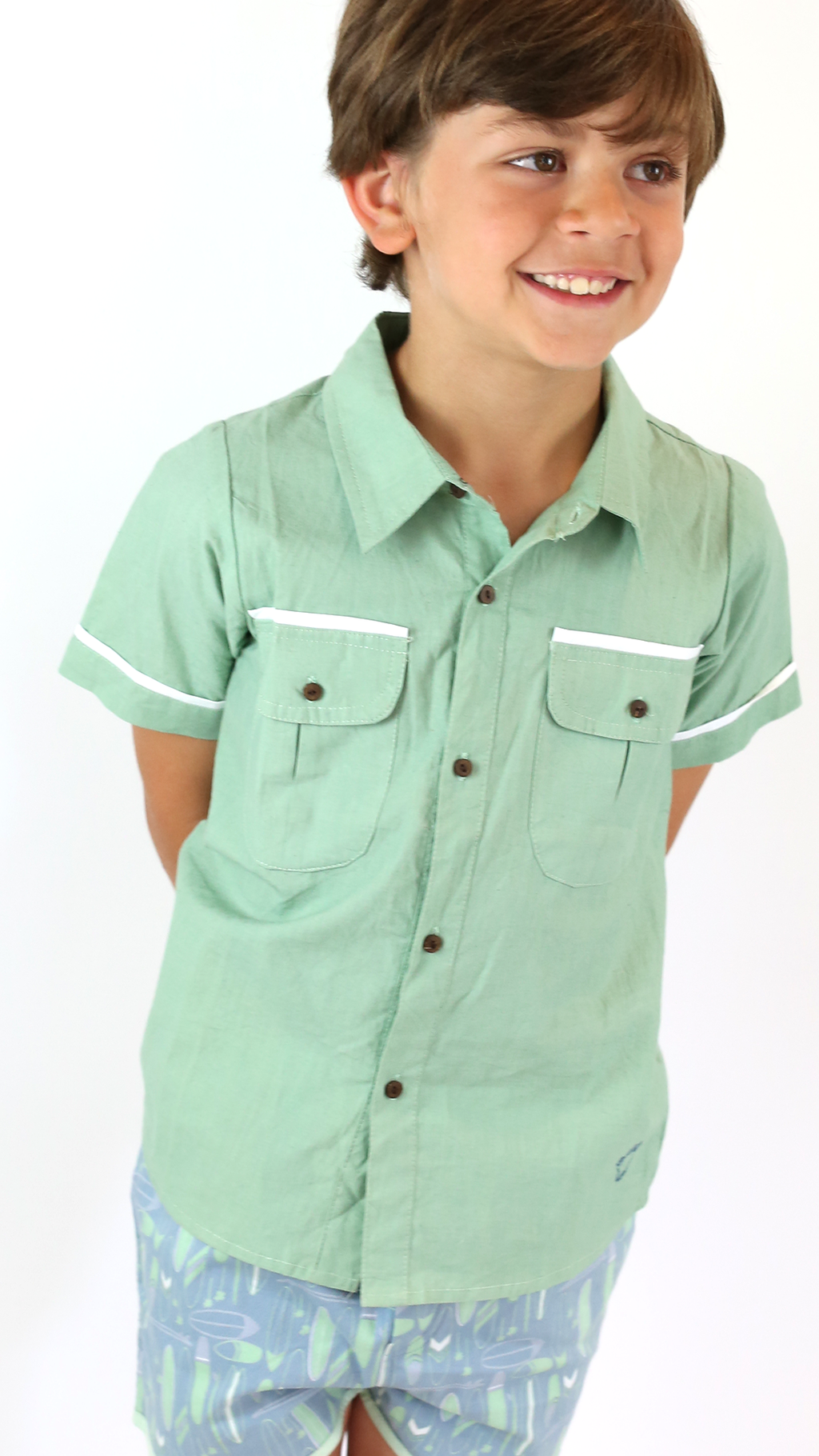 The Sea Shirt - Cloud Grass Trim