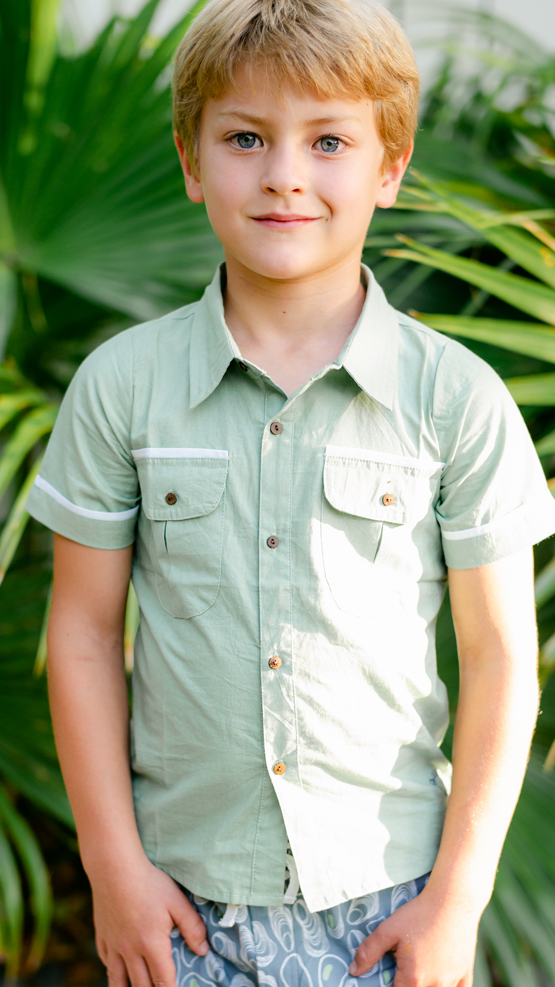 The Sea Shirt - Cloud Grass Trim