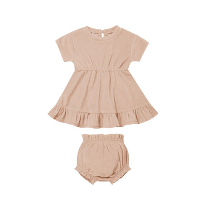 Terry Dress Set - Blush