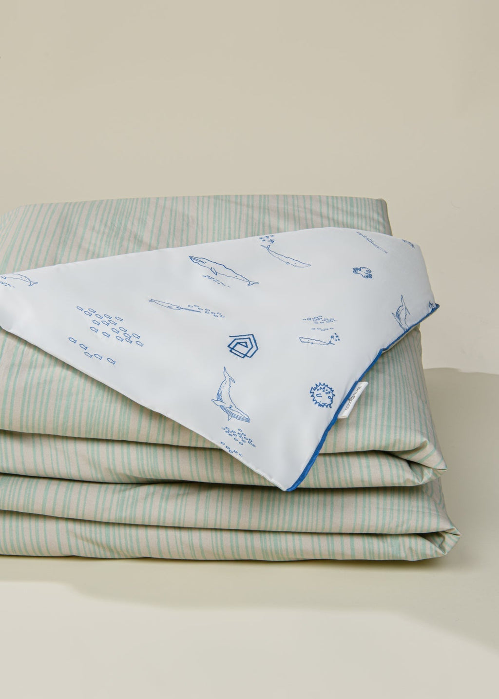 Baltik 100% Organic Cotton Duvet Cover - WHALES & WAVES