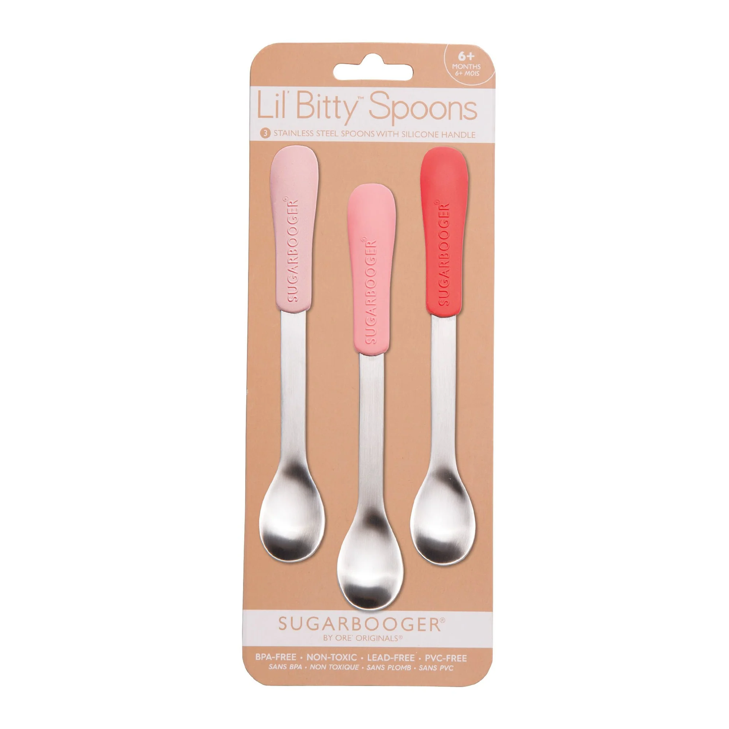 Lil' Bitty Spoon Set | Sweet Pink