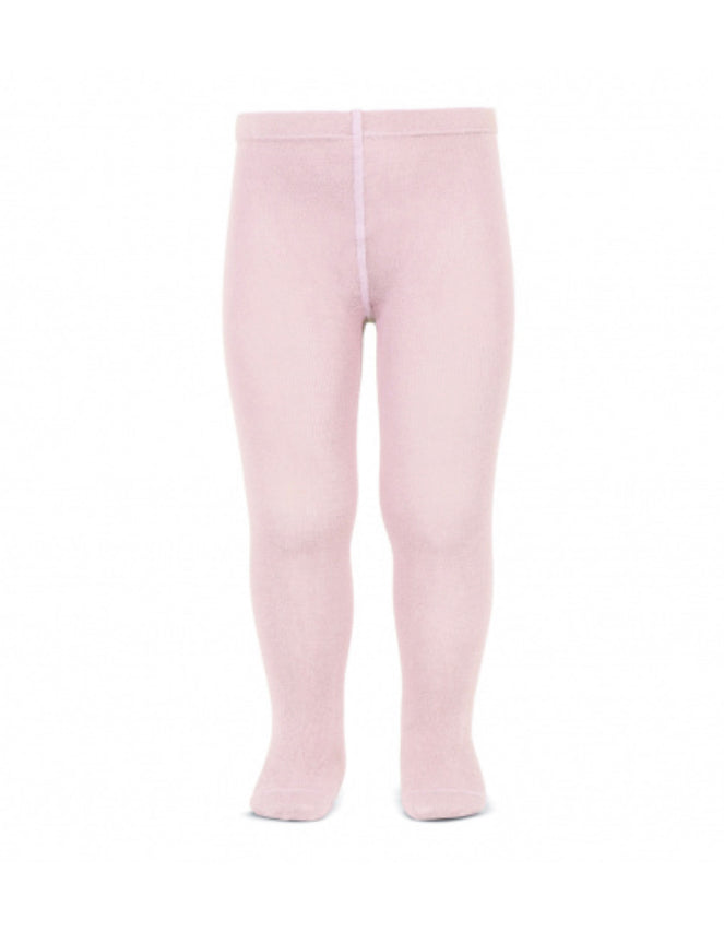 Leotardos básicos punto liso ROSA
