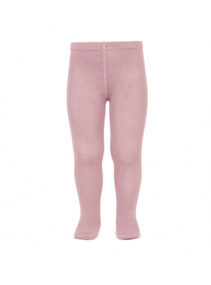 Leotardos básicos punto liso ROSA PALO